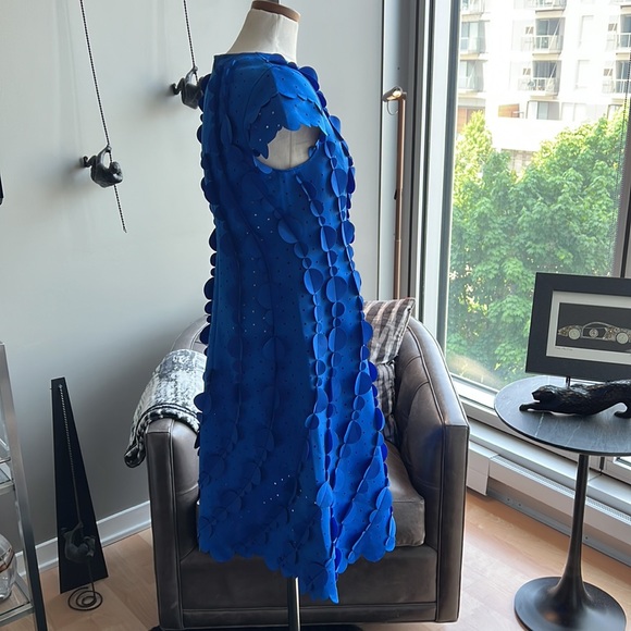 New Paskal Laser Cut Circle Scalloped A-Line Dress Size Medium - Picture 6 of 9